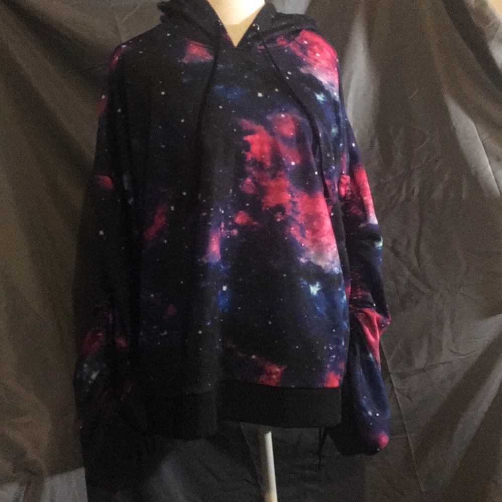 Hot topic galaxy print sweatshirt